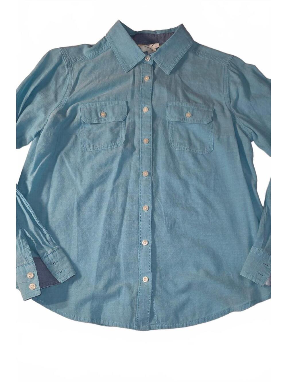 St. John's Bay Light Blue Button-Up Shirt size PS